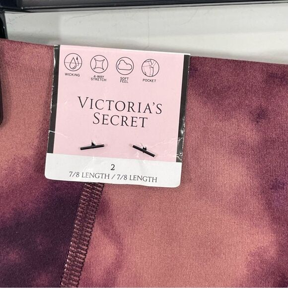 NWT Victoria’s Secret Flow On Point Leggings‎ Purple Pink Brown Size 2 - Picture 5 of 9